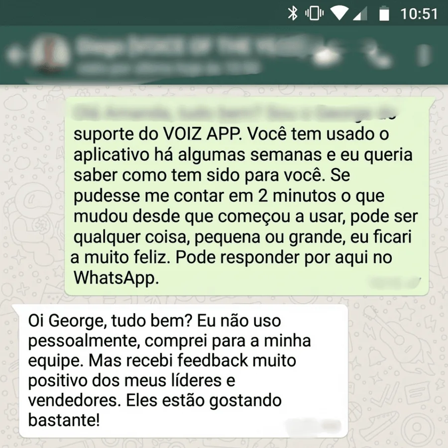 Depoimento de líder que comprou para a equipe - feedback muito positivo